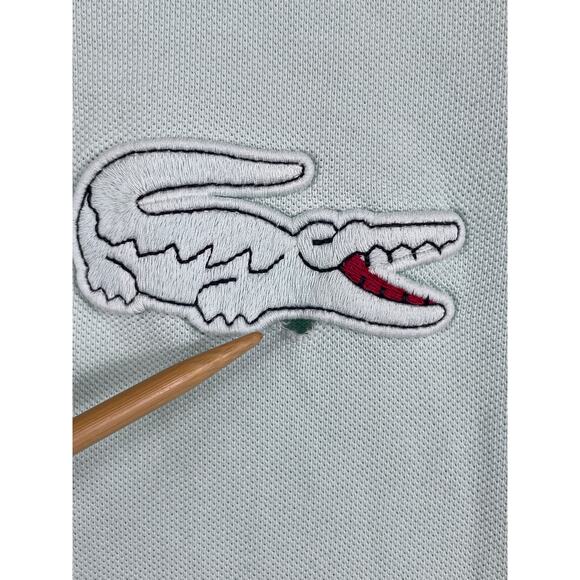 Lacoste Mens Size 6 Short Sleeve Polo Shirt Light Green *Flaws - Picture 4 of 12